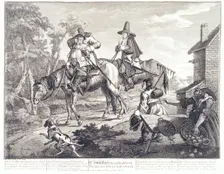 Sir Hudibras his Passing Worth, the Manner how he Sally'd Forth 18th century. Creator: William Hogarth