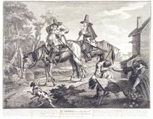 Sir Hudibras his Passing Worth, the Manner how he Sally'd Forth 18th century. Creator: William Hogarth