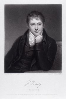 Sir Humphrey Davy, English chemist, 1803. Artist: C Turner