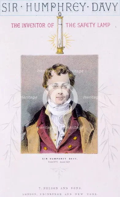 Sir Humphrey Davy, the Inventor of the Safety Lamp, c1875-c1878.  Creator: Unknown.