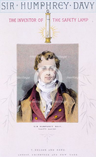 Sir Humphrey Davy, the Inventor of the Safety Lamp, c1875-c1878.  Creator: Unknown.