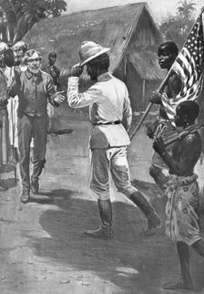 Sir Henry Morton Stanley meets David Livingstone, Africa, 1871