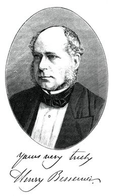 Sir Henry Bessemer, English engineer, c1880