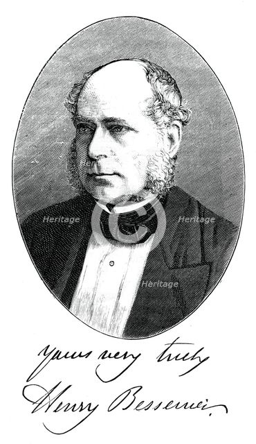 Sir Henry Bessemer, English engineer, c1880. Artist: Unknown