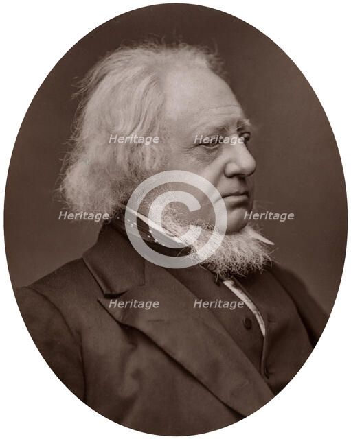 Sir Henry Cole, KCB, British designer, civil servant and writer, 1877.Artist: Lock & Whitfield