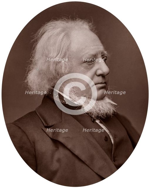 Sir Henry Cole, KCB, British designer, civil servant and writer, 1877.Artist: Lock & Whitfield