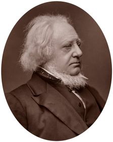 Sir Henry Cole, KCB, British designer, civil servant and writer, 1877.Artist: Lock & Whitfield