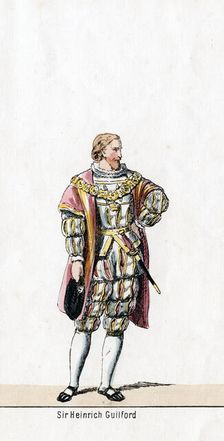 Sir Henry Guildford, costume design for Shakespeare's play, Henry VIII, 19th century