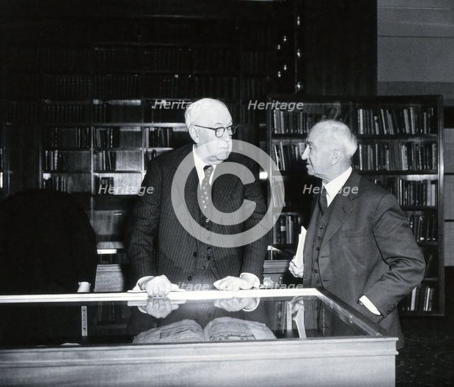 Sir Henry Hallett Dale and Sir Zachary Cope, 1962. Creator: Unknown.