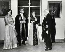 Sir Henry Hallett Dale at the dinner of the Faculty of Anaesthetists, Royal College of..., 1954. Creator: Fox Photos