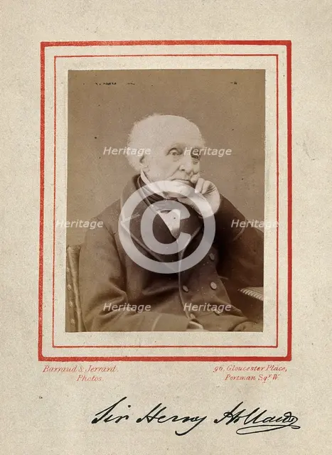 Sir Henry Holland, 1873. Creator: Barraud & Jerrard.