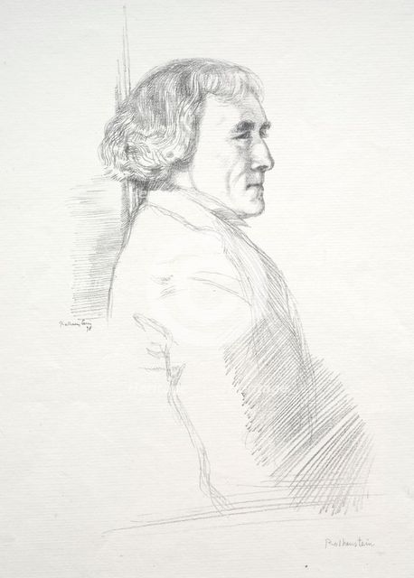 Sir Henry Irving, 1898. Creator: William Rothenstein (British, 1872-1945).