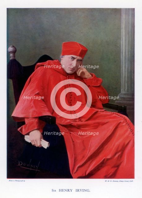 Sir Henry Irving, famous British stage actor of the Victorian era, 1901.Artist: W&D Downey