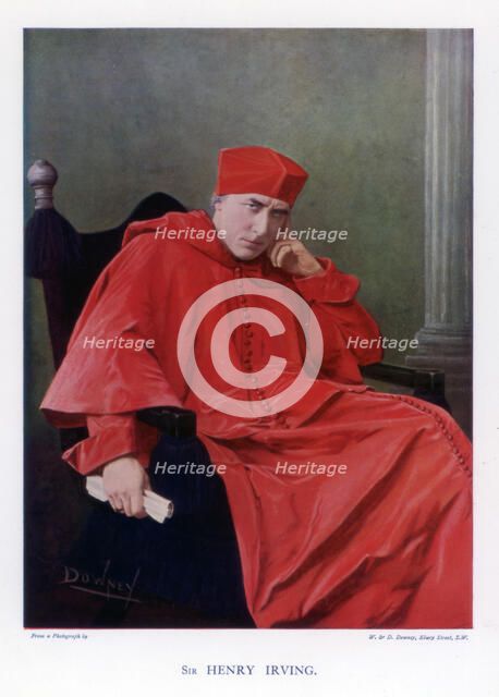 Sir Henry Irving, famous British stage actor of the Victorian era, 1901.Artist: W&D Downey