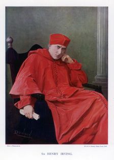 Sir Henry Irving, famous British stage actor of the Victorian era, 1901.Artist: W&D Downey