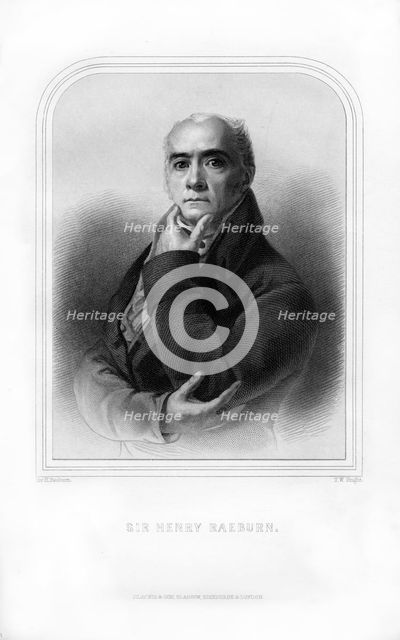 Sir Henry Raeburn, Scottish portrait painter, (1870).Artist: TW Knight