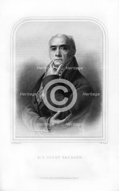 Sir Henry Raeburn, Scottish portrait painter, (1870).Artist: TW Knight