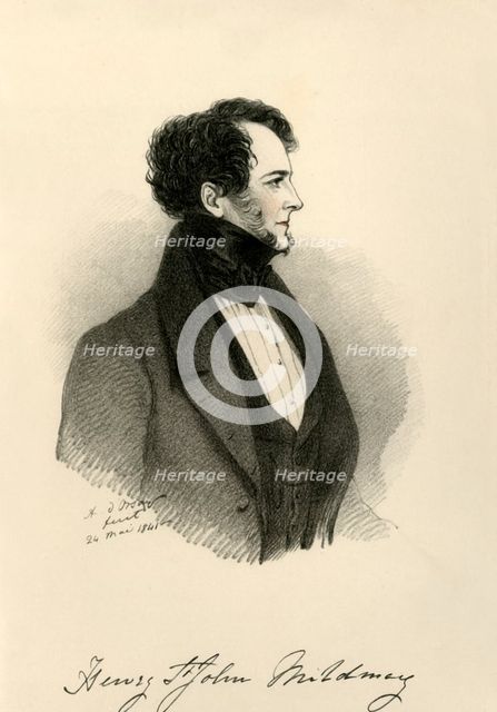 'Sir Henry St. John Mildmay', 1841. Creator: Richard James Lane.