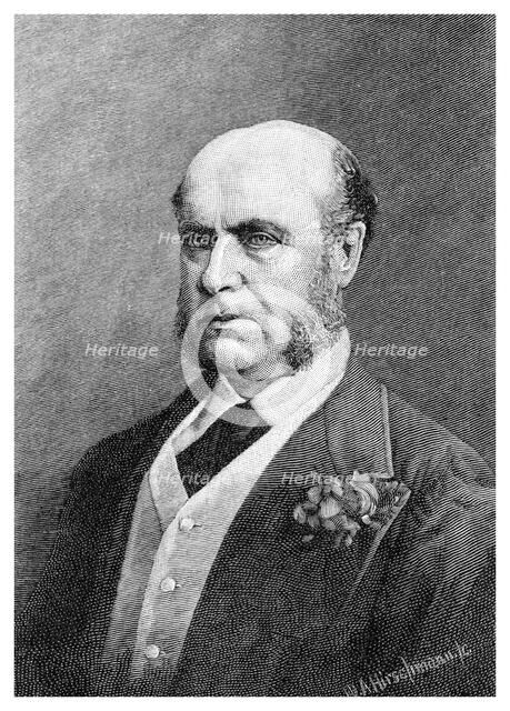 Sir Hercules Robinson, British colonial administrator (1886).Artist: WA Hirschmann