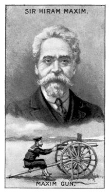 Sir Hiram Stevens Maxim, inventor of the Maxim Gun, (c1924)