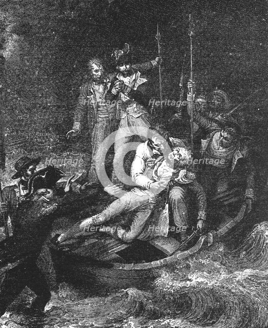 ''Sir Horatio Nelson wounded at Santa Cruz, Teneriffe, July 24, 1797, after R. Westall,R.A.', 1891. Creator: Richard Westall.