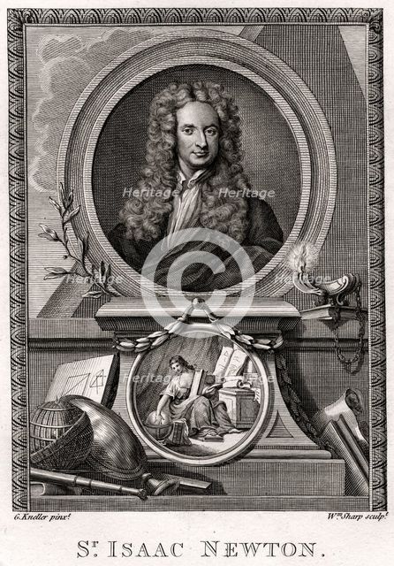 'Sir Isaac Newton', 1774. Artist: William Sharp