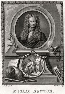 Sir Isaac Newton 1774. Artist: William Sharp