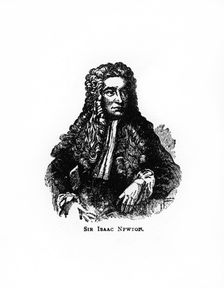 Sir Isaac Newton, English mathematician, astronomer and physicist, (20th century)