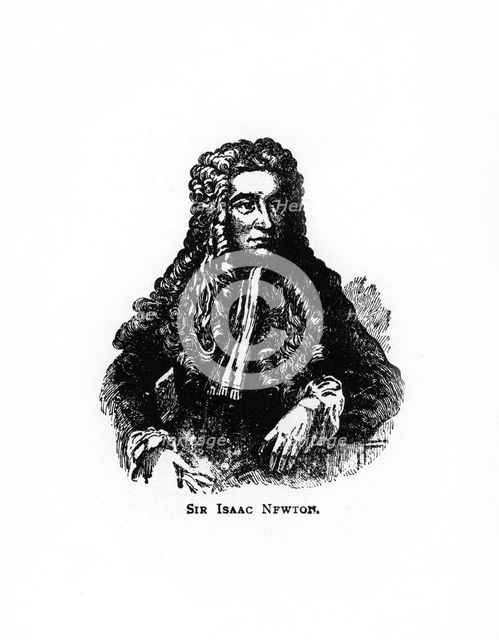 Sir Isaac Newton, English mathematician, astronomer and physicist, (20th century). Artist: Unknown
