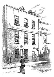 Sir Isaac Newton's House, St Martins Street, London, 1912. Artist: Frederick Adcock