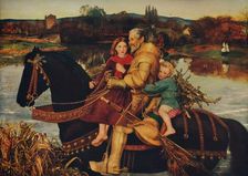Sir Isumbras at the Ford 1857, (c1915). Artist: John Everett Millais