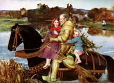 Sir Isumbras at the Ford c19th century (1923).Artist: John Everett Millais