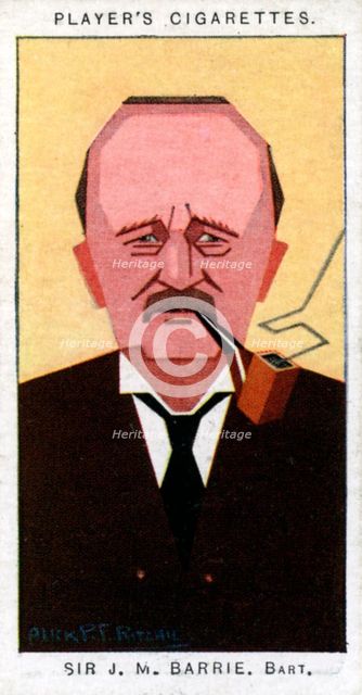 Sir James Matthew Barrie, author of Peter Pan, 1926.Artist: Alick P F Ritchie