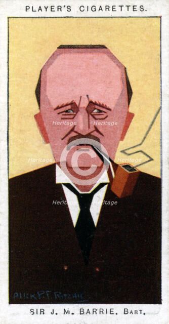 Sir James Matthew Barrie, author of Peter Pan, 1926.Artist: Alick P F Ritchie