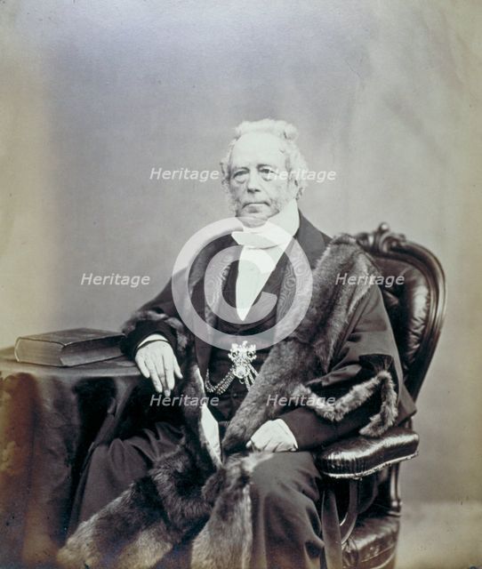 Sir James Duke, Alderman of the City of London, 1868. Artist: Anon