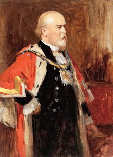Sir James Hoy, (1837-1908), Lord Mayor of Manchester, c1902. Creator: George Reid