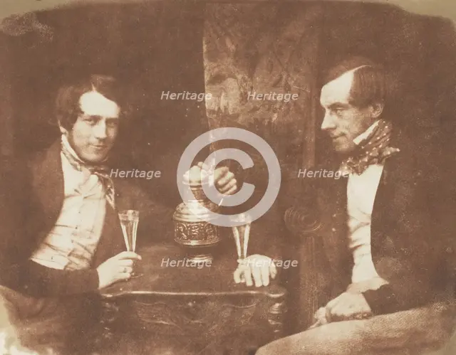 Sir James Young Simpson & Wainhouse (or Muirhouse), 1843-47. Creators: David Octavius Hill, Robert Adamson, Hill & Adamson.