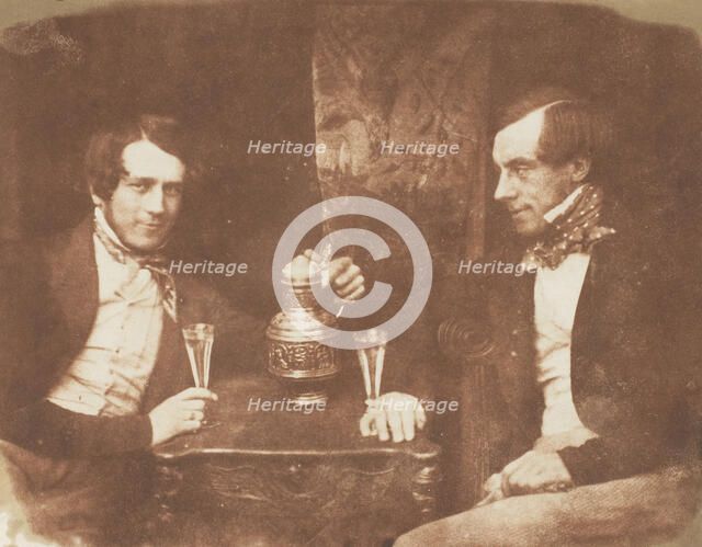 Sir James Young Simpson & Wainhouse (or Muirhouse), 1843-47. Creators: David Octavius Hill, Robert Adamson, Hill & Adamson.