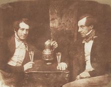 Sir James Young Simpson & Wainhouse (or Muirhouse), 1843-47. Creators: David Octavius Hill, Robert Adamson, Hill & Adamson