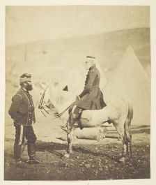 Sir Jas. York Scarlett (1799-1880), General, led Charge of Heavy Brigade, Balaclava (left)...Crimea, Creator: Roger Fenton