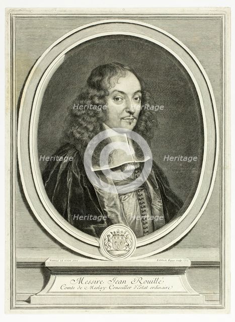Sir Jean Rouillé, Count of Meslay, 1702. Creator: Gerard Edelinck.