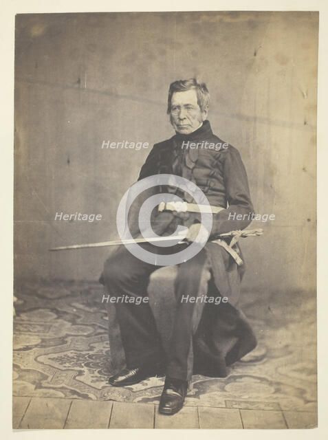 Sir Jno Fox Burgoyne (1782-1871), Field Marshal, Taken at the Crimea, 1855. Creator: Roger Fenton.