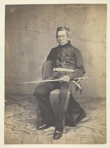 Sir Jno Fox Burgoyne (1782-1871), Field Marshal, Taken at the Crimea, 1855. Creator: Roger Fenton