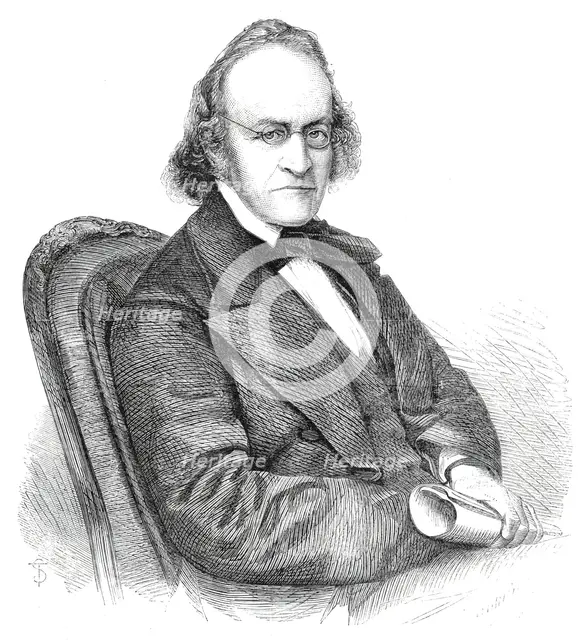 Sir John Bowring, Governor of Hong-Kong - from a photograph by Maull and Polyblank, 1860. Creator: Unknown.