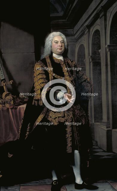 'Sir John Barnard, Lord Mayor 1737', 1738. Artist: Joseph Highmore