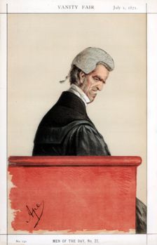 Sir John George Shaw-Lefevre, British barrister, politician and civil servant, 1871. Artist: Carlo Pellegrini