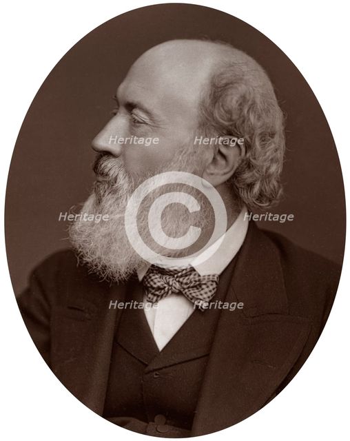 Sir John Gilbert, RA, President of the Society of Painters in Water-Colours, 1877.Artist: Lock & Whitfield