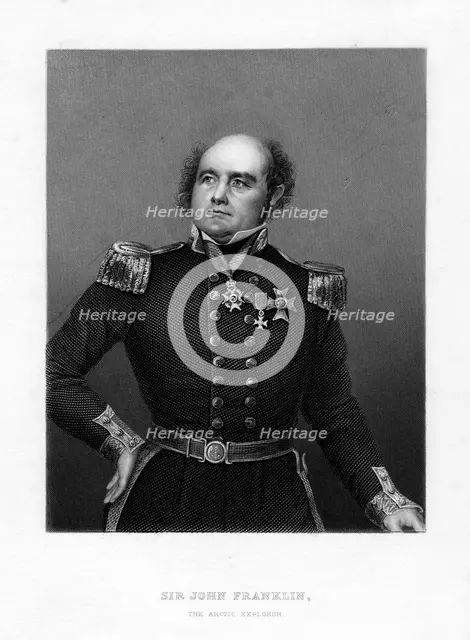 Sir John Franklin, English sea captain and Arctic explorer, 19th century. Artist: Unknown