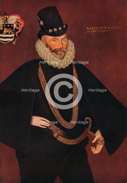 'Sir John Hawkins', 1591. Artist: Hieronimo Custodis