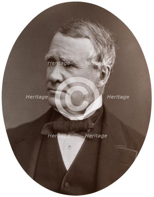 Sir John Hawkshaw, FRS, British civil engineer, 1877.Artist: Lock & Whitfield